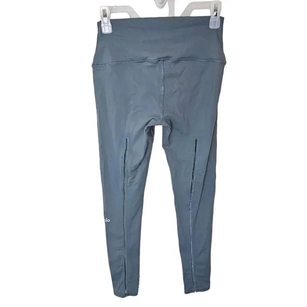 Alo Yoga‎ High-Waist Dash Grey Leggings Size X-small